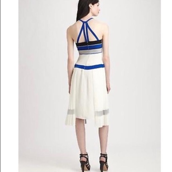 *BCBGMAXAZRIA Multicolor Runway "Voletta" Color Block Size 2 Cocktail Dress - Picture 8 of 16